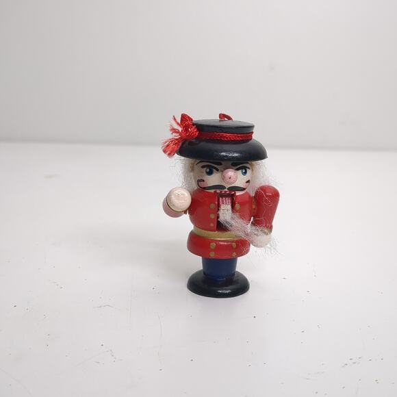 Nutcracker Lot Of 6 Christmas Ornaments Wood Painted Vtg. 2.5” - Picture 12 of 13